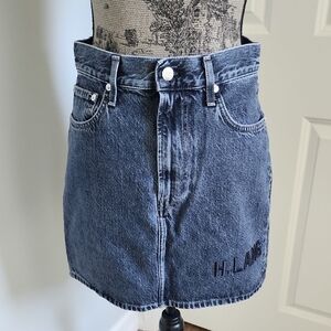 Helmut Lang Blue Denim Skirt